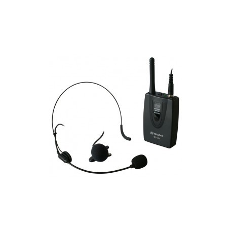 SkyTec	Ensemble émetteur de poche VHF avec micro cravate et micro serre-tête 201,400 MHz