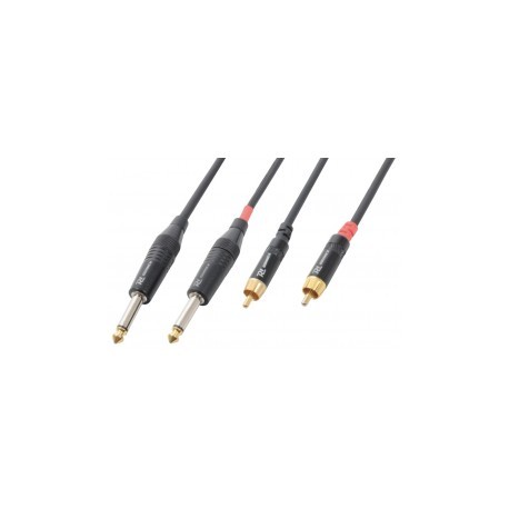 PD Connex	Cordon 2x jack 6,35 mâle mono / 2x RCA mâle, 6 m