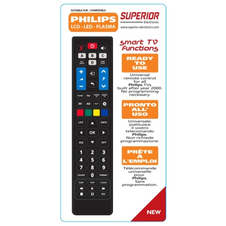 Télécommande Universelle pour Philips - LCD/LED/PLASMA