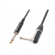PD Connex	Cordon guitare jack 6,35 mâle mono / jack 6,35 mâle mono coudé, 6 m