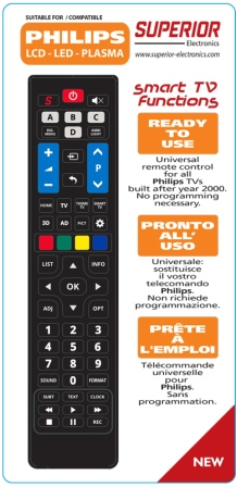 Télécommande universelle pour PHILIPS LCD/LED
